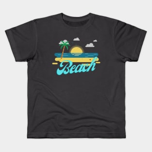 Beach and twilight Kids T-Shirt